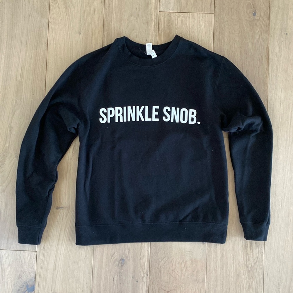 Fancy Sprinkles Black sweatshirt Size Small